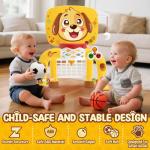 Toddler Basketball Hoop and Soccer Goal Toy