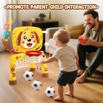 Toddler Basketball Hoop and Soccer Goal Toy