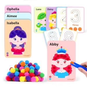 YPLUS Pom Poms Arts and Crafts Kit for Kids