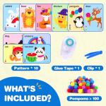 YPLUS Pom Poms Arts and Crafts Kit for Kids