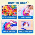 YPLUS Pom Poms Arts and Crafts Kit for Kids