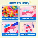YPLUS Pom Poms Arts and Crafts Kit for Kids