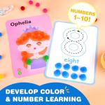 YPLUS Pom Poms Arts and Crafts Kit for Kids