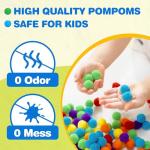YPLUS Pom Poms Arts and Crafts Kit for Kids