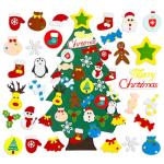 Felt Christmas Tree Kit for Toddlers with Ornaments