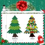 Felt Christmas Tree Kit for Kids with Ornaments