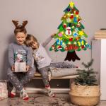 Felt Christmas Tree Kit for Kids with Ornaments