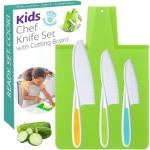 Toddler Montessori Kitchen Knife and Cutting Board Set