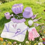 Kid Gardening Set with Tools, Apron, and Bag