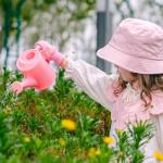 Wooden Gardening Set for Kids with Storage Bag