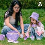 Kid Gardening Set with Tools, Apron, and Bag