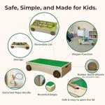 Montessori 4-in-1 Wooden Toddler Activity Table