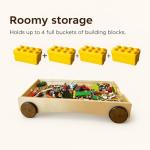 Montessori 4-in-1 Wooden Toddler Activity Table