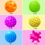 6 Pack Bright Sensory Balls for Babies 1-3