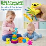 Baby Sensory Toy Set with Stacking Rings and Balls