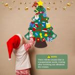 Felt Christmas Tree Kit for Toddlers, 33 Ornaments