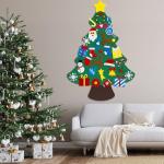 Felt Christmas Tree Kit for Toddlers, 33 Ornaments