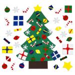 Felt Christmas Tree Kit for Toddlers with Ornaments