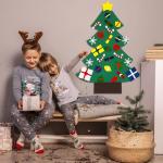 Felt Christmas Tree Kit for Toddlers with Ornaments