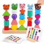 Vinlon Montessori Shape Sorting Stacking Toy Set