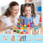 Vinlon Montessori Shape Sorting Stacking Toy Set