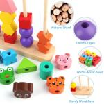 Vinlon Montessori Shape Sorting Stacking Toy Set