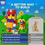 64PCS Magnetic Building Blocks for Kids Ages 3-6