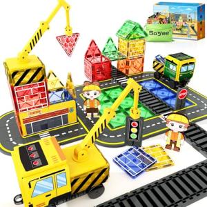 Soyee Magnetic Tiles Construction Set for Kids