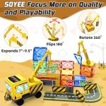 Soyee Magnetic Tiles Construction Set for Kids