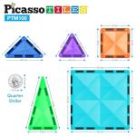 PicassoTiles 100pc Mini Diamond Magnetic Building Set