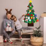 Felt Christmas Tree Kit for Toddlers - 42 Ornaments