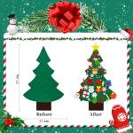 Felt Christmas Tree Kit for Toddlers - 42 Ornaments