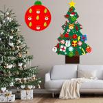 Felt Christmas Tree Kit for Toddlers - 42 Ornaments