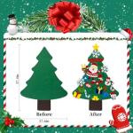 Felt Christmas Tree Kit with 28 Ornaments