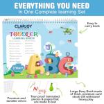 Clapjoy Busy Book for Toddlers with 16 Activities