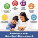 Clapjoy Busy Book for Toddlers with 16 Activities