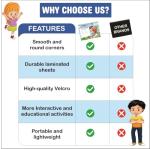 Clapjoy Busy Book for Toddlers with 16 Activities