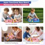 Montessori Busy Board for Toddlers' Learning Activities