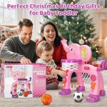 Toddler Basketball Hoop & Soccer Goal Combo