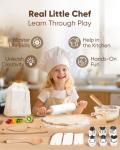 Wooden Cooking Tool Set for Kids and Teens