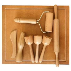KODMIS Wooden Playdough Tool Set for Kids