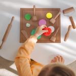 KODMIS Wooden Playdough Tool Set for Kids