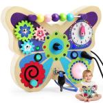Wooden Butterfly Montessori Busy Board for Toddlers