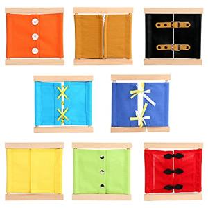 WEBEEDY Dress Practice Busy Boards - Set of 8