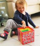 TOWO Wooden Stacking Boxes-Nesting and Sorting Cups Numbers Alphabet Animals Blocks for Toddlers-Stacking Cubes Educational Toys for 2 Years Old Montessori Materials