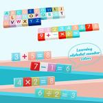 LENNYSTONE Wooden Building Blocks for Toddlers, Kids City Construction Stacking Creative Toys, Preschool Learning Education Block for Boys Girls Ages 2 3 4 5 (120 pcs)