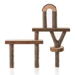 Guidecraft Branch Blocks - 36 Piece Kid's Natural Wooden Unit Building Set, Tree Block Stacking Sorting Toy for Toddlers