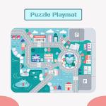 Xylolin Wooden Building Blocks Set, 115 Pieces City Construction Stacking Blocks Toys, Preschool Learning Educational Toys Boys Girls Age 3 4 5 6 Years Old