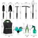 9 PCS Garden Tool Set Kids Gardening Tool Kit for Digging, Planting and Pruning, Gardening Hand Tools with Storage Bag, Ideal Garden Gifts for Men, Women and Any Gardener