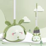 Midoneat Kids Cleaning Toy Set, Mini Child Broom, Mop and Dustpan, Little Housekeeping Helper Set ,Pretend Home Cleaning Play Set for Toddler Age 1-5,6pcs (Green)